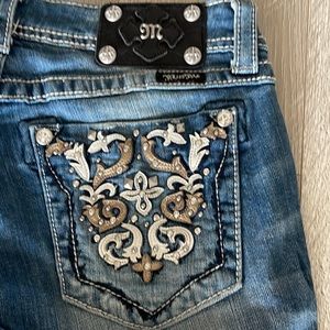 Miss me jeans size 28  JP5395 P2 cuffed capri